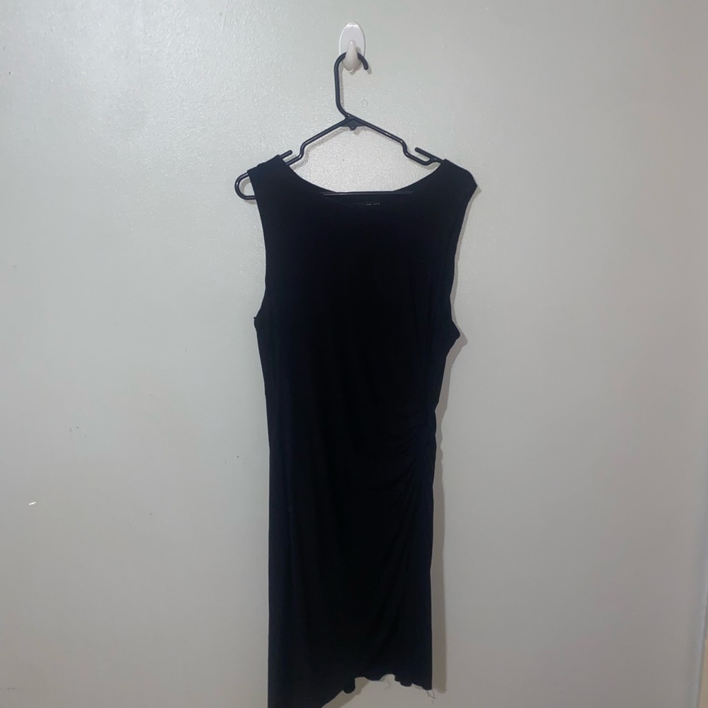 Forever 21 Black Sleeveless Sheath Midi Dress